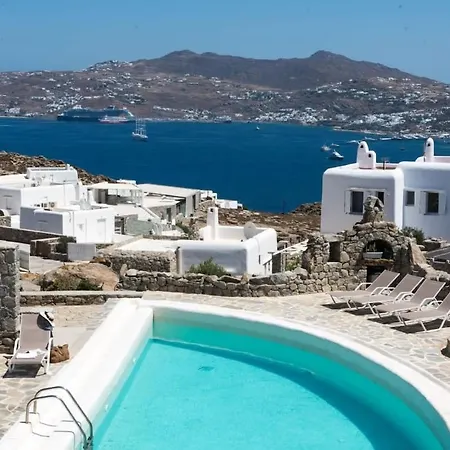 Gorgeous W Ocean Views And Shared Pools Willa Ornos (Mykonos)